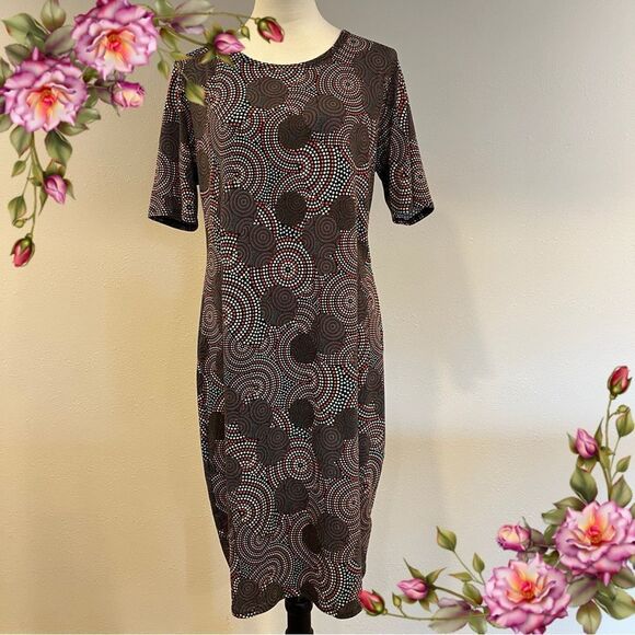 LuLaRoe short sleeve dot print casual dress - Picture 1 of 12